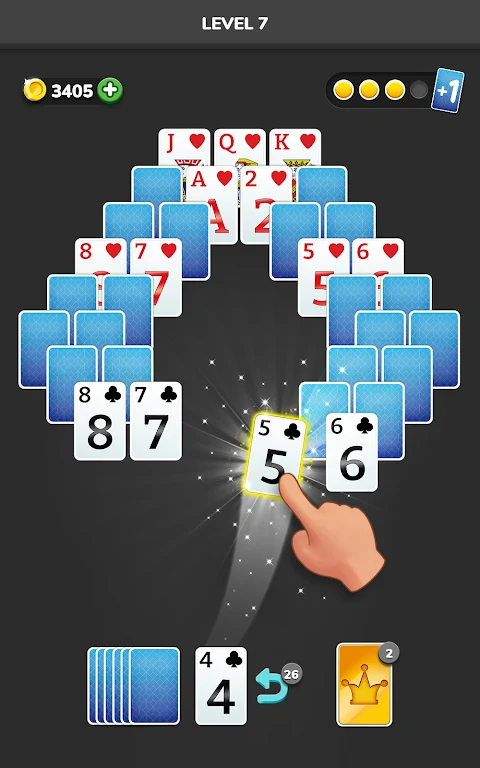 Solitaire 3D - Tripeaks Puzzle ဖန်သားပြင်ဓာတ်ပုံ 0