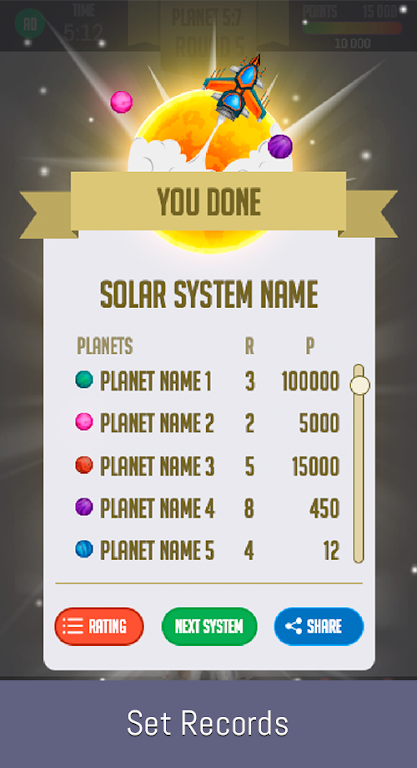 Space Solitaire Schermafbeelding 3