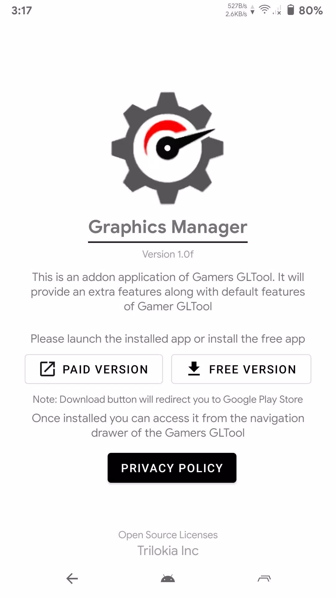 Graphics Manager Zrzut ekranu 0