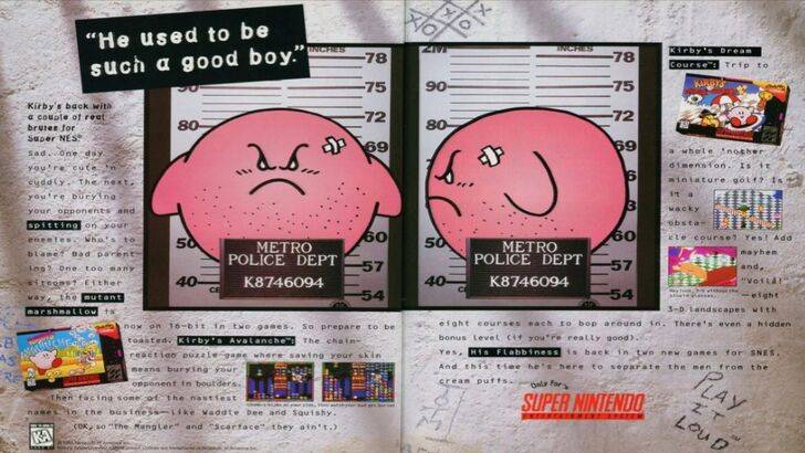 Kirby's early localization differences