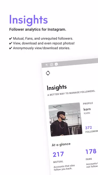 Insights for Instagram ภาพหน้าจอ 0