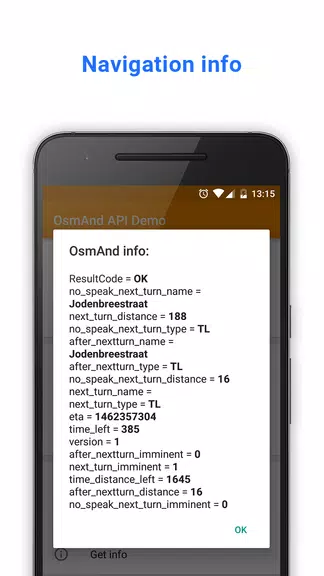 Schermata OsmAnd API Demo 1