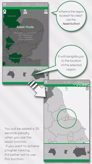 E. Learning UK Map Puzzle Schermafbeelding 2