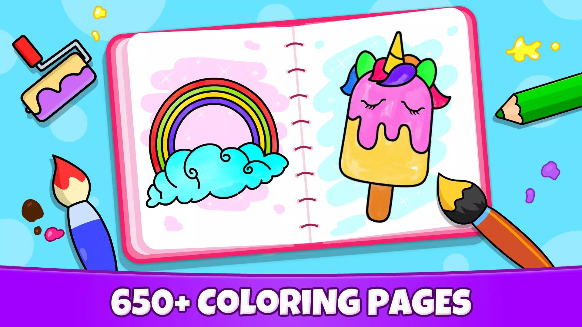 Unicorn Coloring Captura de pantalla 1