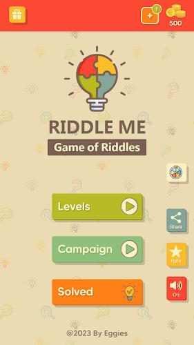 Riddle Me - A Game of Riddles Capture d'écran 0