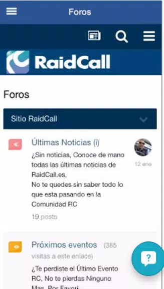 RaidCall Capture d'écran 1