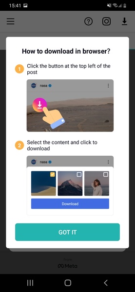 Video Downloader for Instagram 螢幕截圖 3