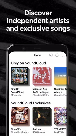 SoundCloud: Play Music & Songs ဖန်သားပြင်ဓာတ်ပုံ 0