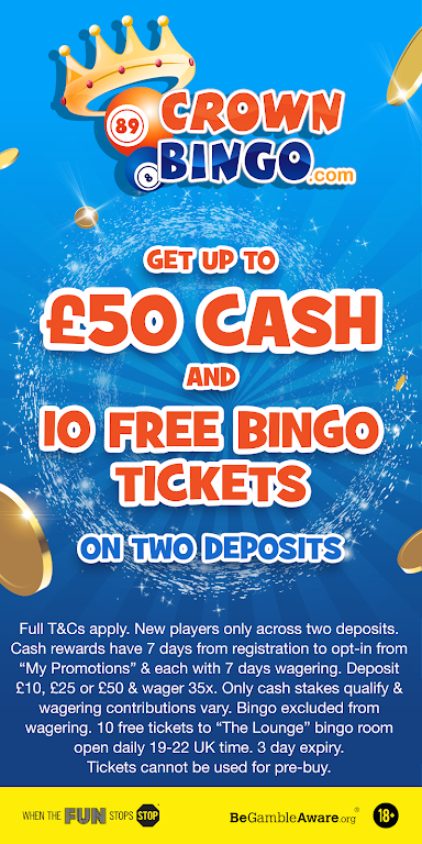 Crown Bingo: Bingo Jackpots & Online Slots 螢幕截圖 1