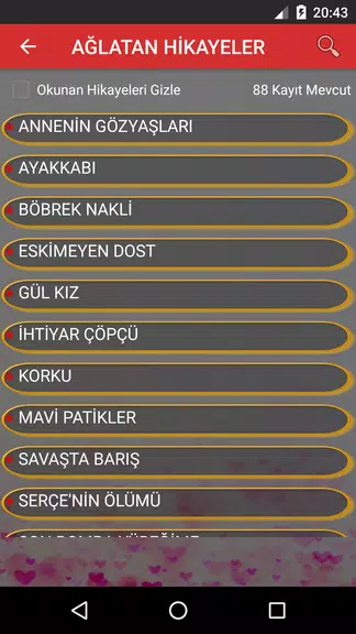 Ağlatan Hikayeler ภาพหน้าจอ 2