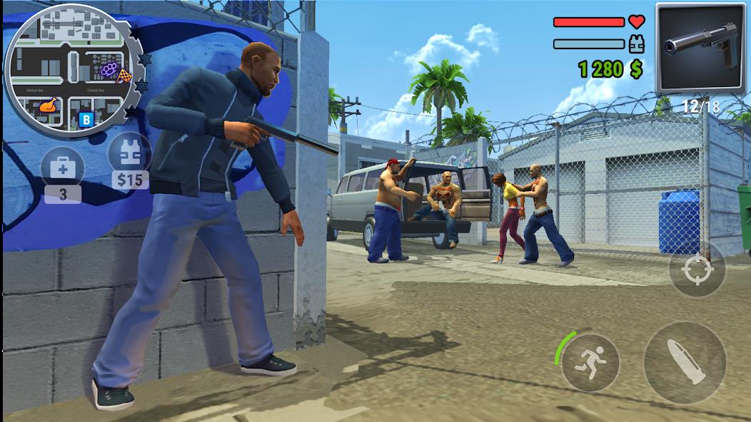 Gangs Town Story Mod 螢幕截圖 2