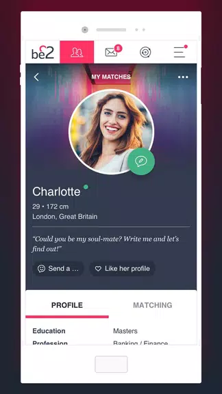 be2 – Matchmaking for singles Ảnh chụp màn hình 2