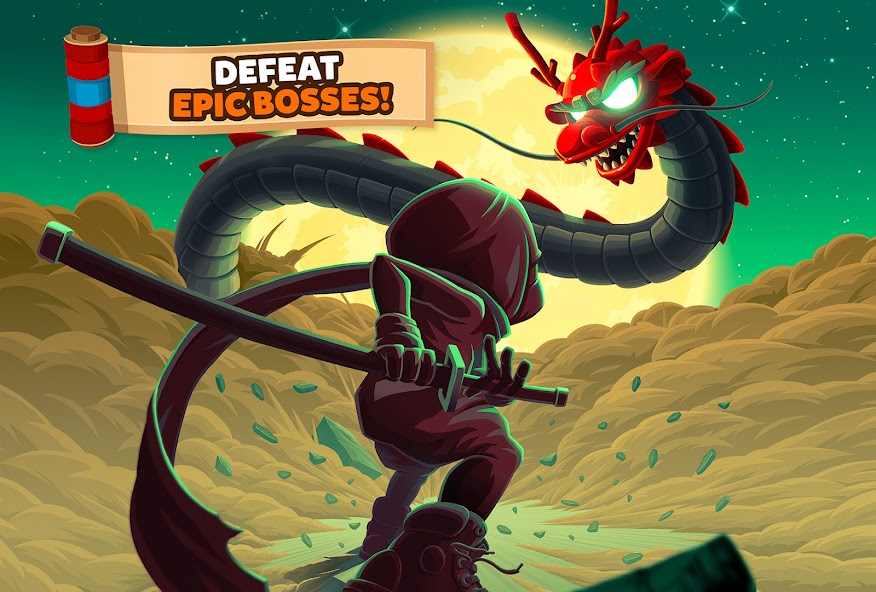 Ninja Dash Run - Offline Game Mod Ekran Görüntüsü 1