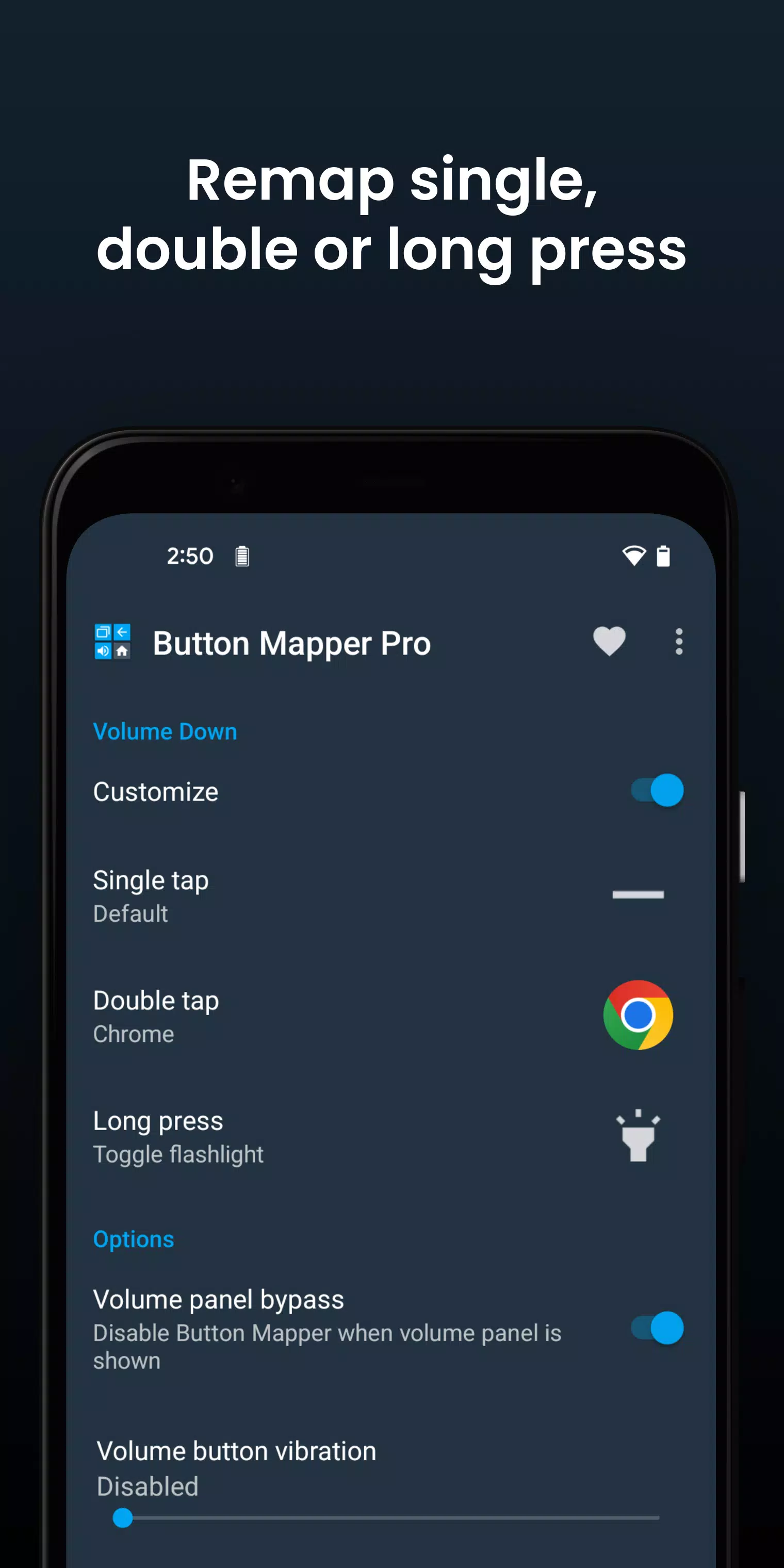 Schermata Button Mapper 2