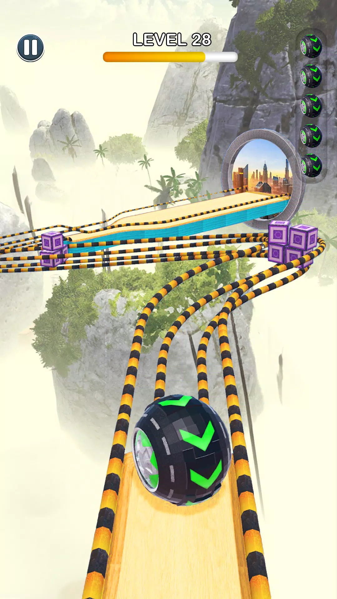 Rolling Ball Sky Escape 螢幕截圖 0