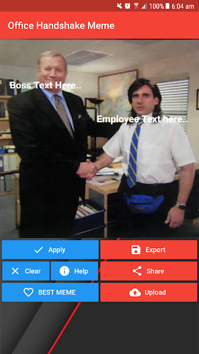Office Handshake Meme Creator Captura de pantalla 0