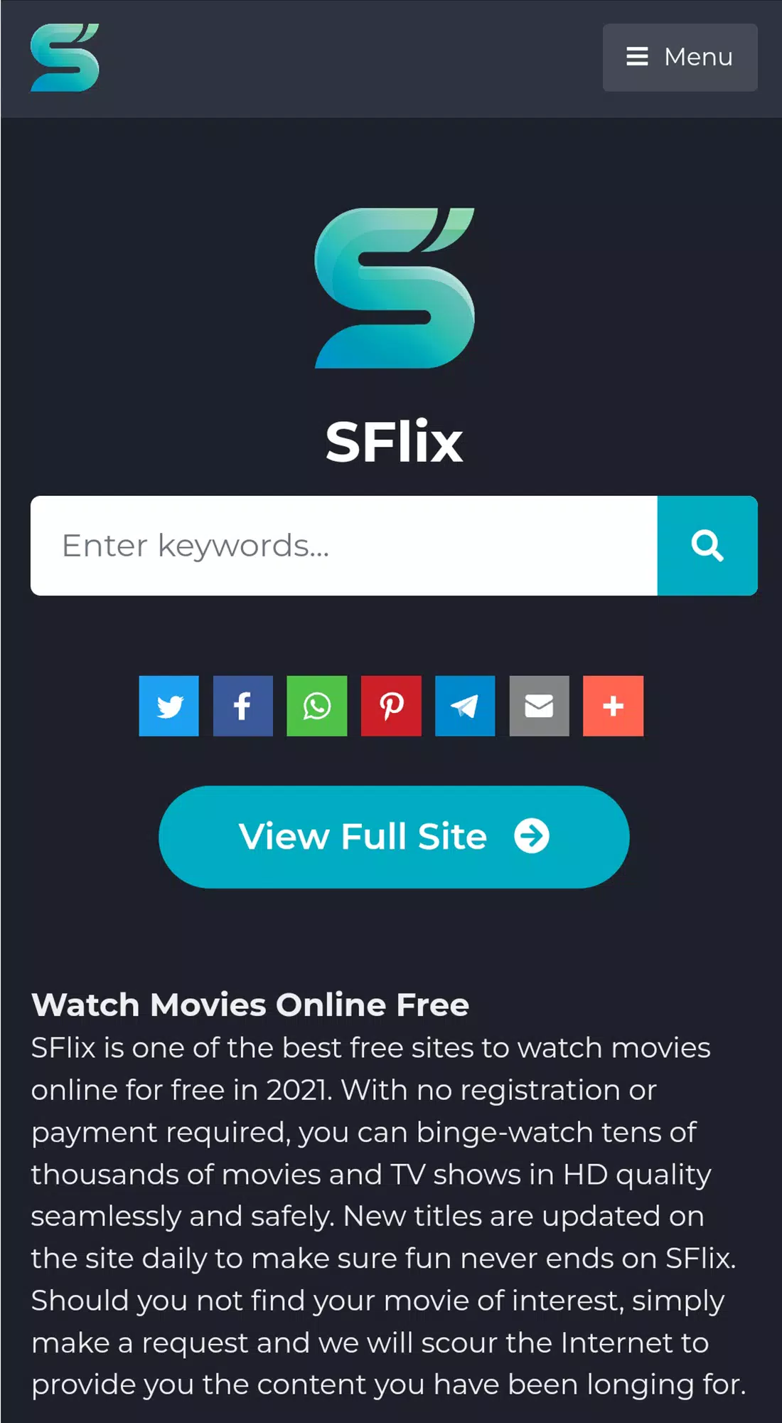 SFlix for Movies and Series 螢幕截圖 0
