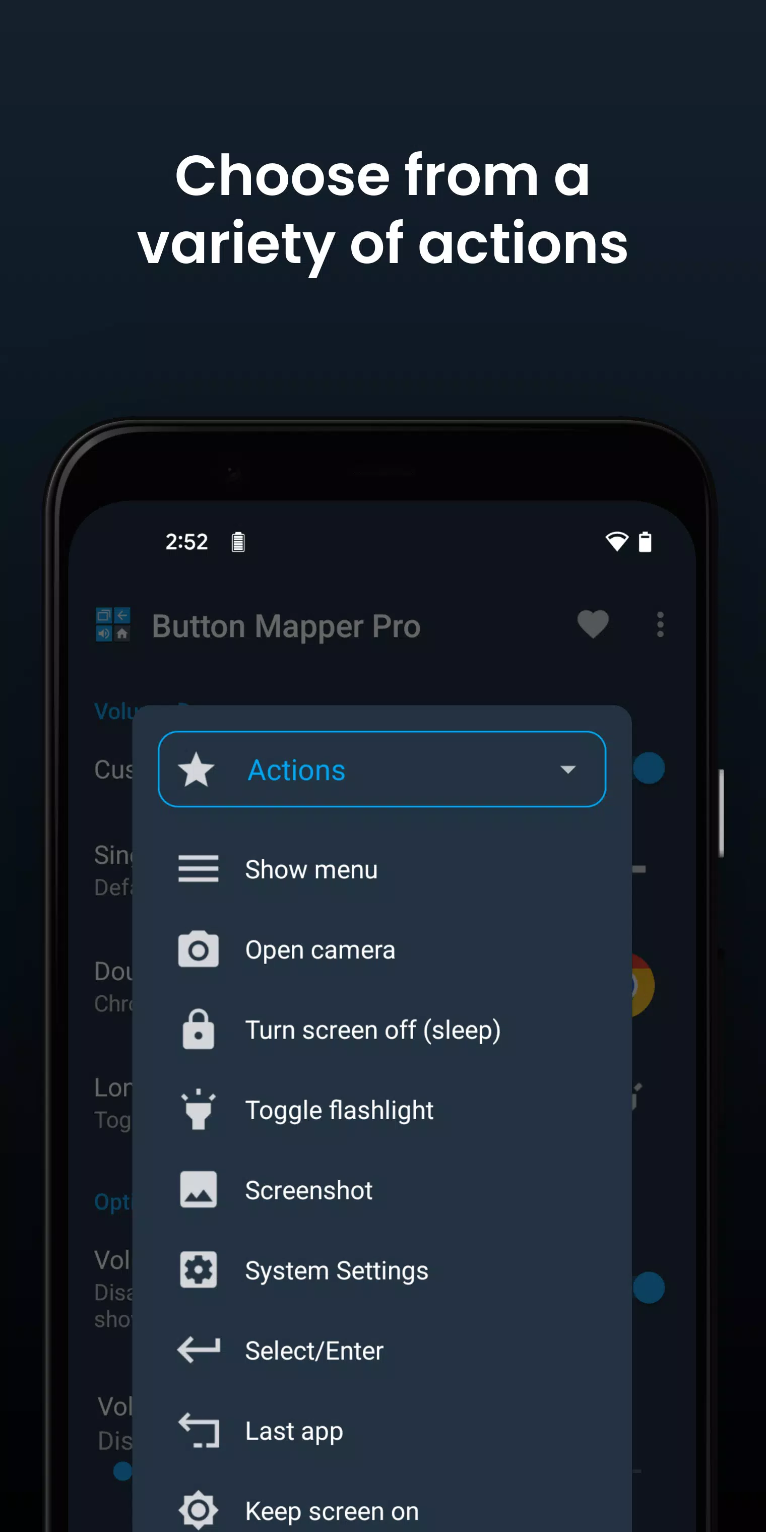 Schermata Button Mapper 3