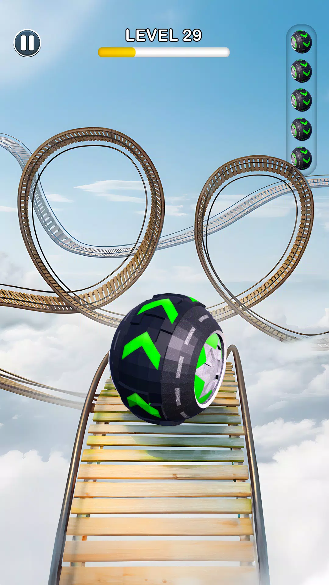 Rolling Ball Sky Escape 螢幕截圖 1