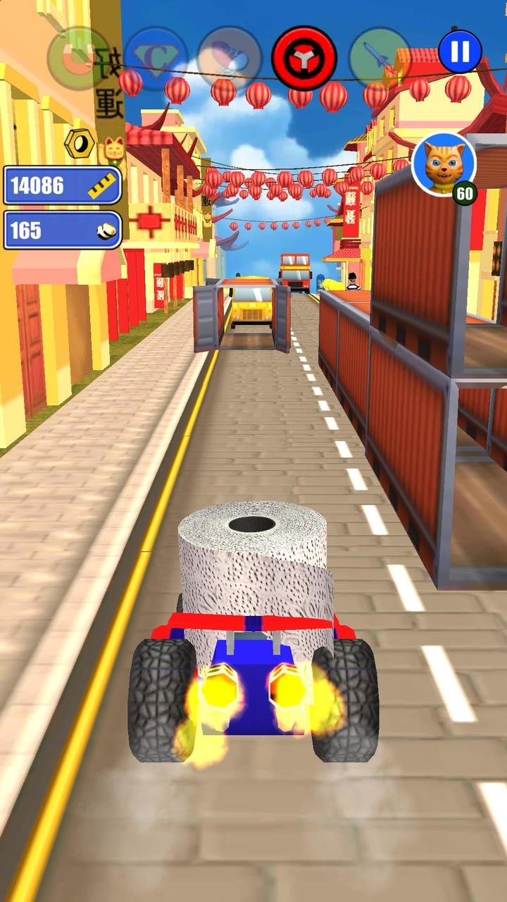 Toilet Paper Cat Run Screenshot 1