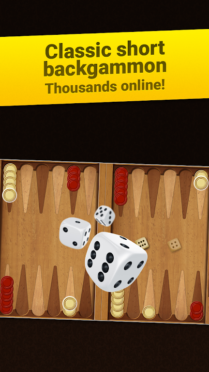 Backgammon Short Arena: Play online backgammon! Captura de tela 0
