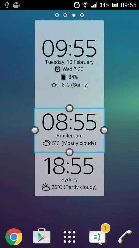 Digital Clock & Weather Widget 스크린샷 3
