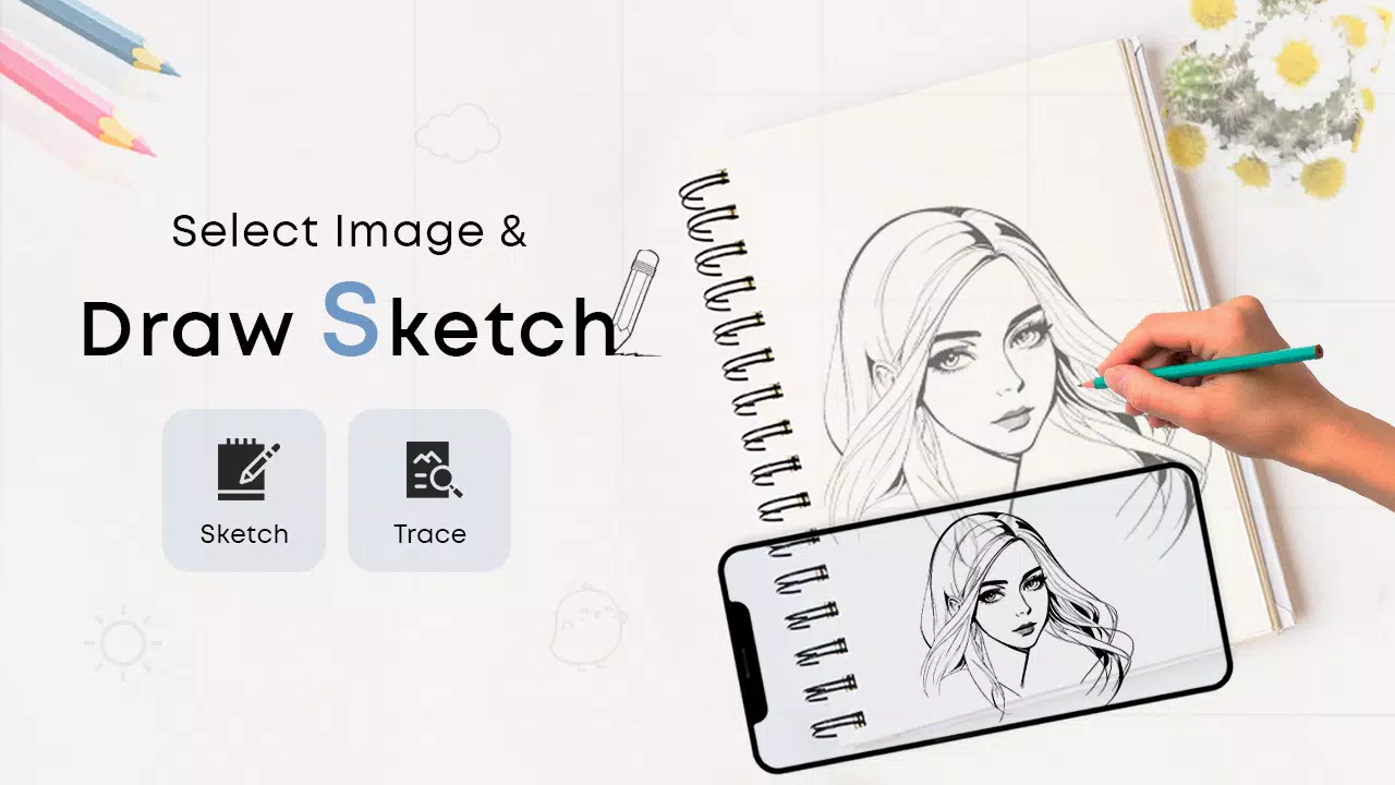 Draw Sketch & Trace スクリーンショット 1