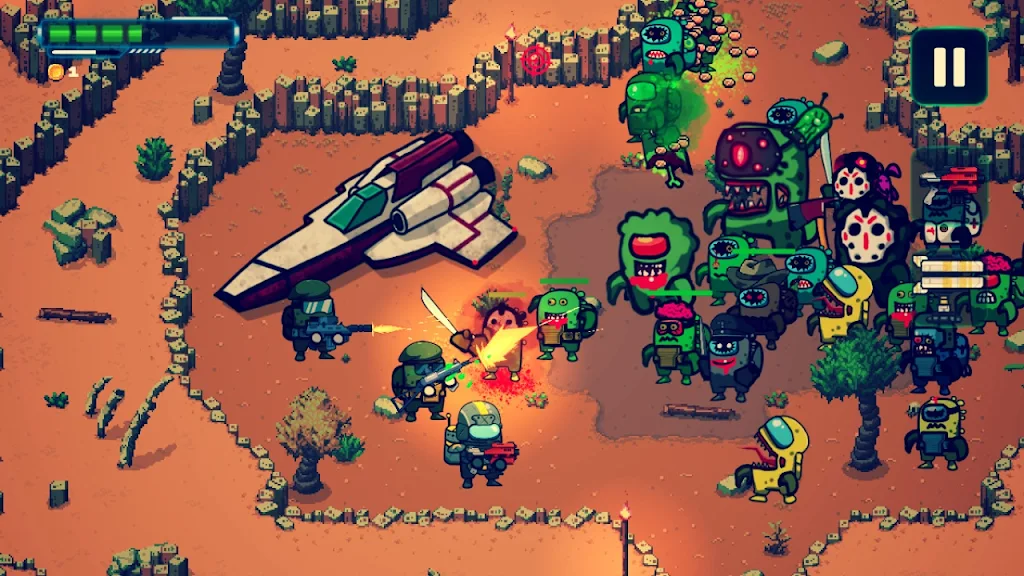 Zombie Space Shooter II 螢幕截圖 2