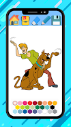 Scooby coloring doo cartoon ga 螢幕截圖 3