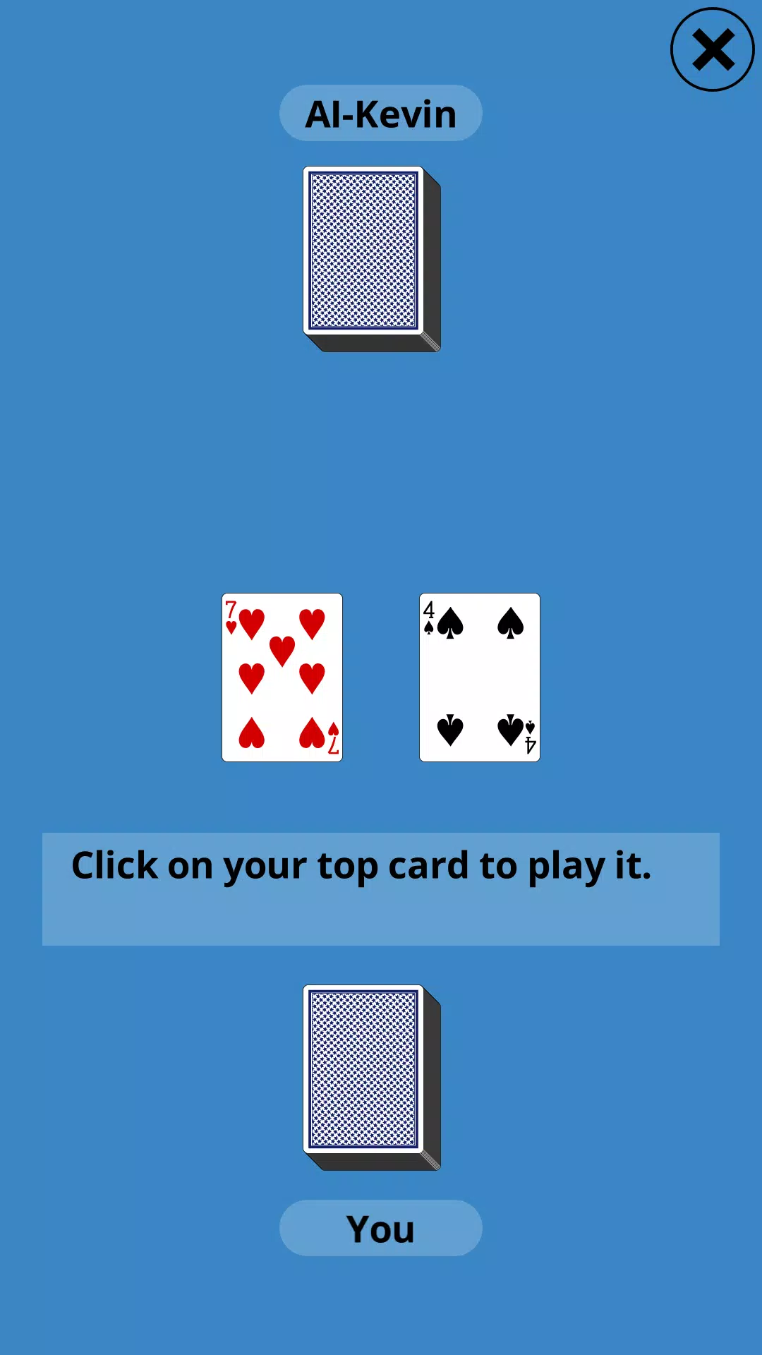 CardGames War 螢幕截圖 0