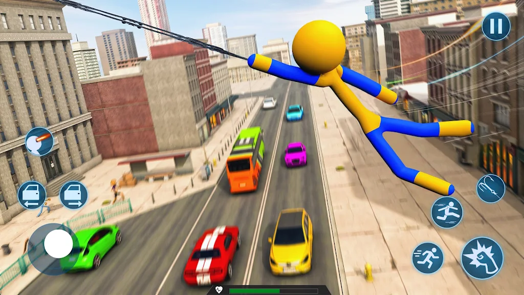Spider Hero Stickman Rope Hero 螢幕截圖 1