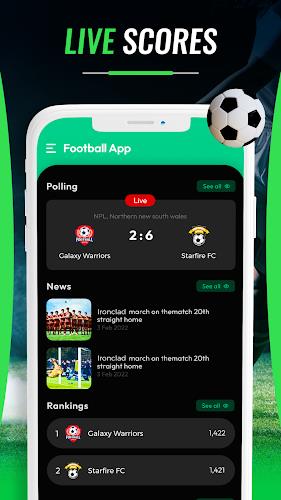 Live football: Live Soccer 螢幕截圖 2