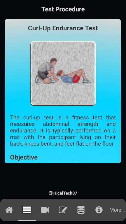 Curl-Up Endurance Test ภาพหน้าจอ 1
