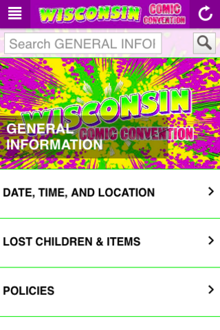 Wisconsin Comic Convention 螢幕截圖 1