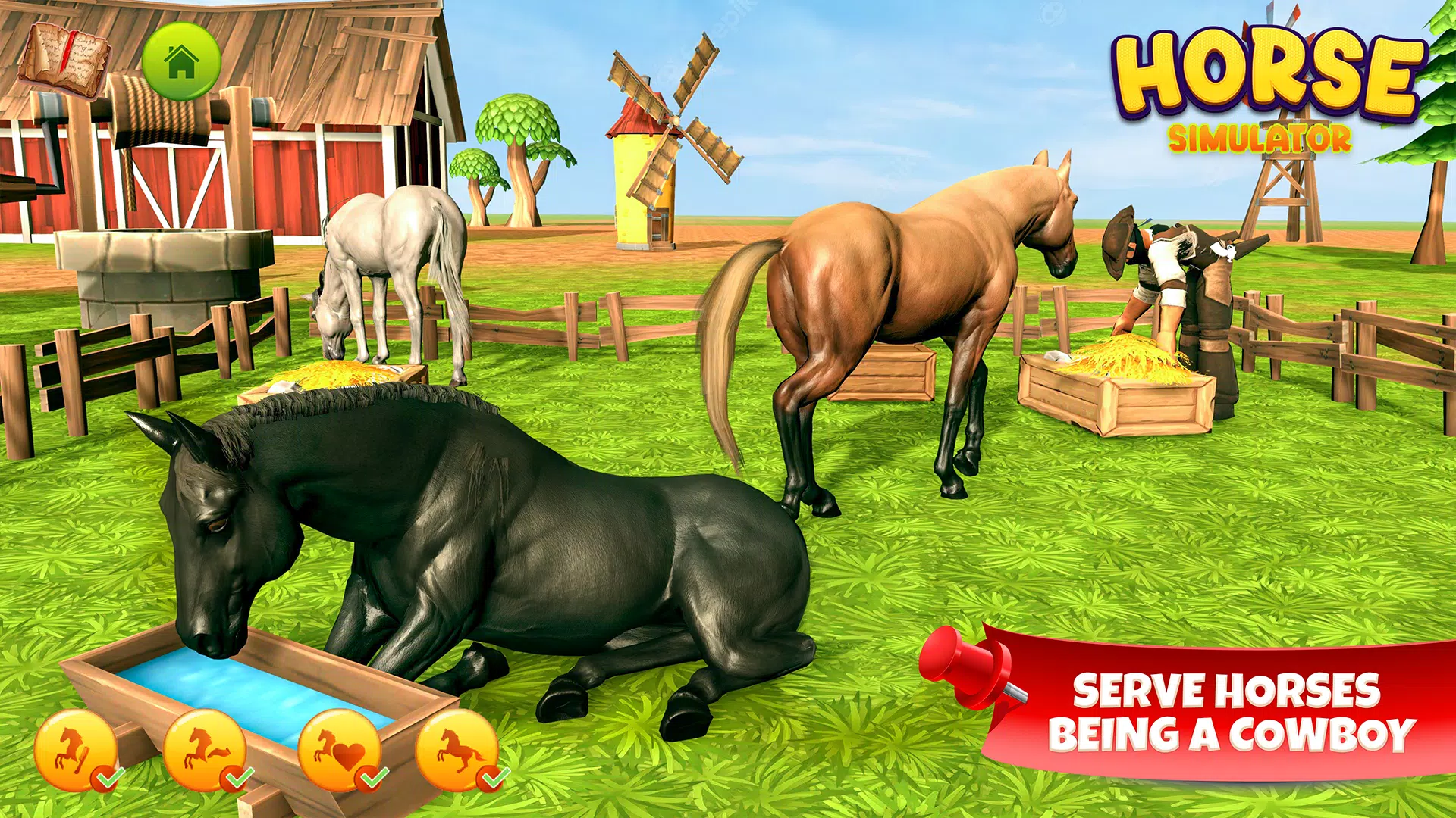 Horse Simulator Family Game 3D Ảnh chụp màn hình 1