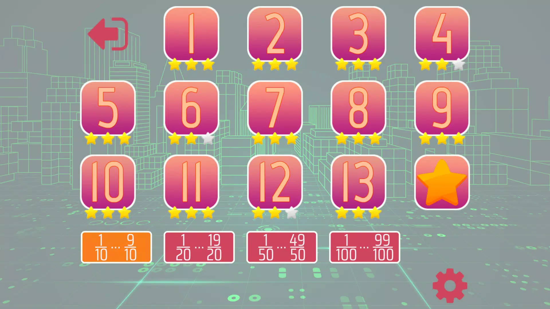 Fractions and mixed numbers Schermafbeelding 2
