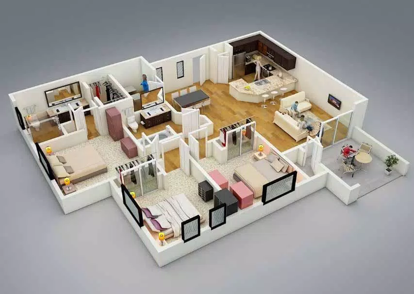 3D small house design Ảnh chụp màn hình 1