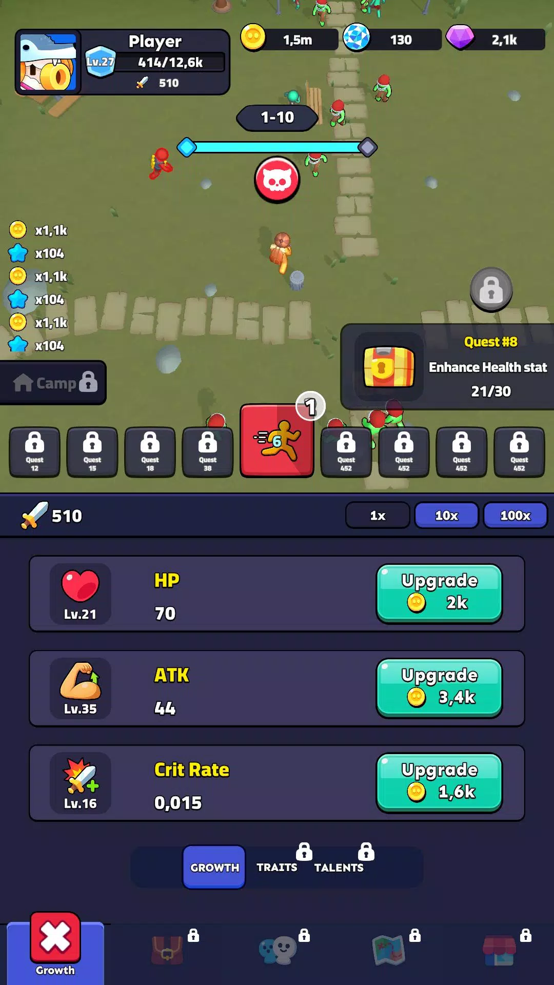 Idle Shooter: Survival 螢幕截圖 1
