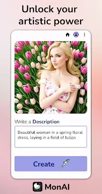 MonAI - AI Art Generator Tangkapan skrin 0