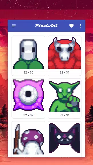 How to draw pixel monsters Captura de tela 2