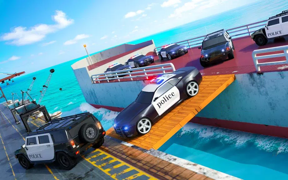 Police Transport Ship Car Simulator 螢幕截圖 0