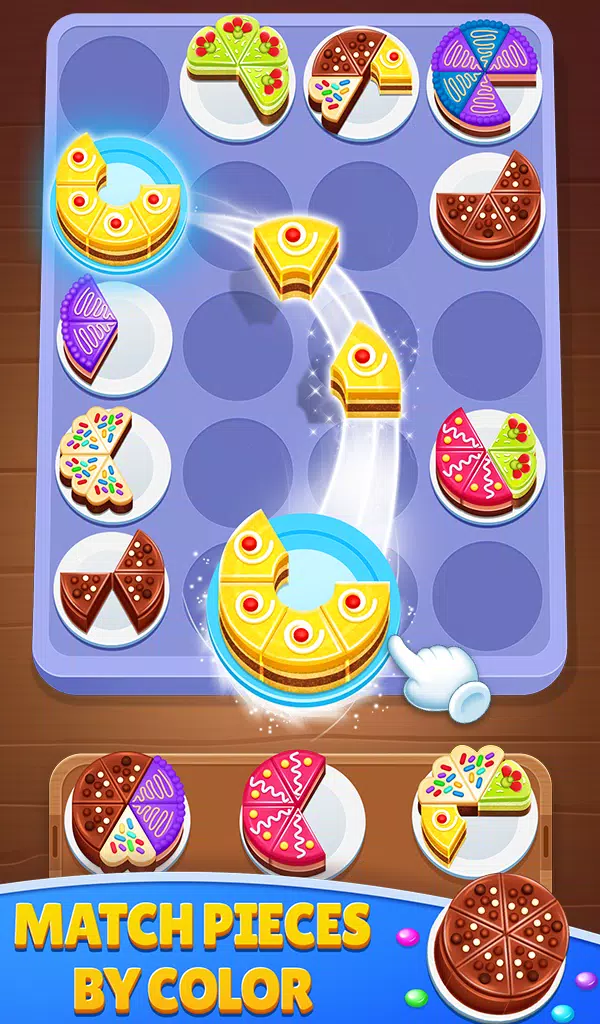 Cake Sort 3d - Match and Merge Capture d'écran 0