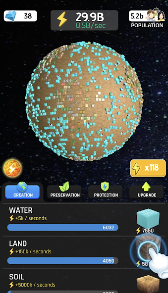 Idle World ! Скриншот 1