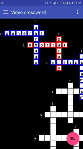 Video Crossword 螢幕截圖 1