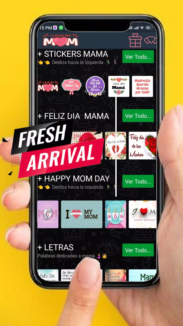 Feliz Día MAMA, Stickers mom Captura de tela 1