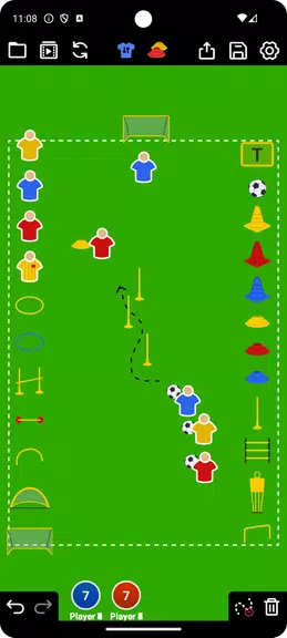 コーチ戦術的なボード-サッカー スクリーンショット 1