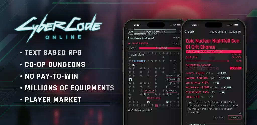 CyberCode Online -Text MMORPG应用截图第0张