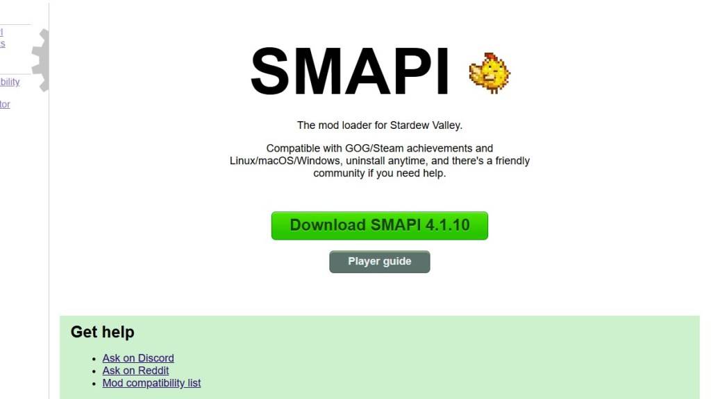 Stardew Valley를 모드하는 방법에 대한 기사의 일부로 Smapi.