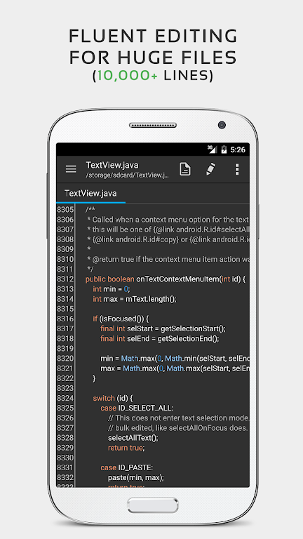 QuickEdit Text Editor Mod Schermafbeelding 1
