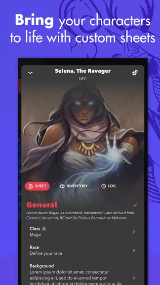 mRPG - Chat app to play RPGs 螢幕截圖 2